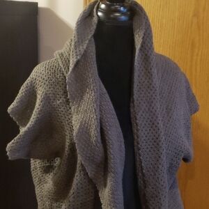 Essendi cocoon sweater soft grey green nwt casual